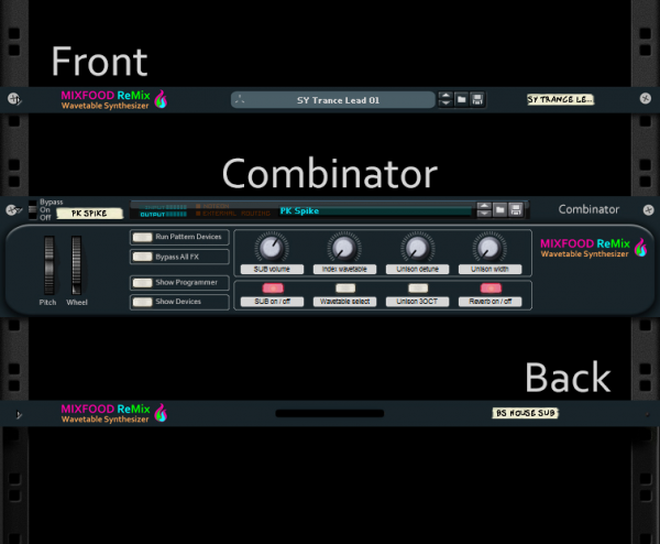 Mixfood ReMix - Folded Layouts and Combinator Skin